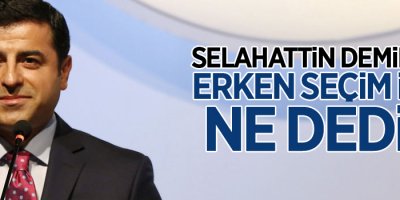 Selahattin Demirtaş'tan erken seçim açıklaması