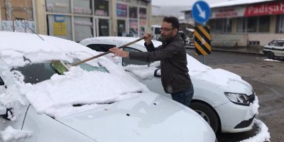 Hava aniden soğudu! Her yer beyaza büründü