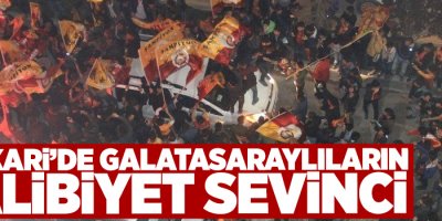 Hakkari’de Galatasaraylıların galibiyet sevinci