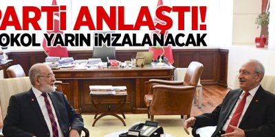 4 parti anlaştı! Protokol yarın imzalanacak