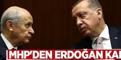 MHP'den Erdoğan kararı