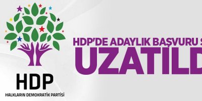 HDP'de adaylık başvuru süresi uzatıldı!