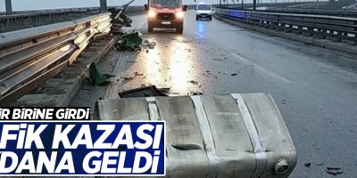 Zincirleme kaza! 12 araç birden...