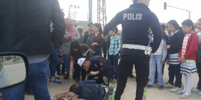 Yüksekova'da trafik kazası 1 Yaralı