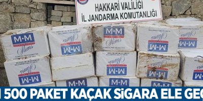 46 bin 500 paket kaçak sigara ele geçirildi