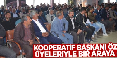 Kooperatif Başkanı Özdemir, üyeleriyle bir araya geldi