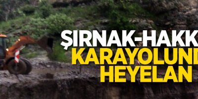 Şırnak-Hakkari karayolunda heyelan