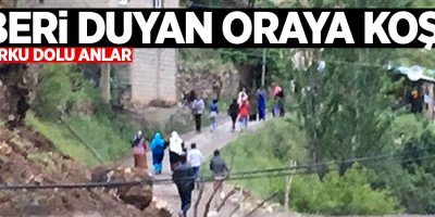 Köyde korku dolu anlar! haberi duyan oraya koştu