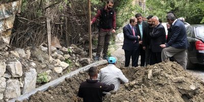 Epcim altyapı çalışmalarını denetledi