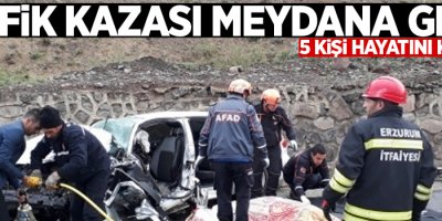 Trafik kazası meydana geldi: 5 ölü, 10 yaralı