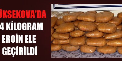Yüksekova'da 74 Kilogram Eroin Ele Geçirildi