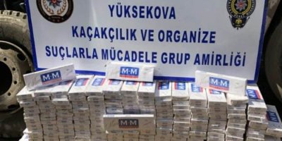 6 bin 120 paket kaçak sigara ele geçirildi