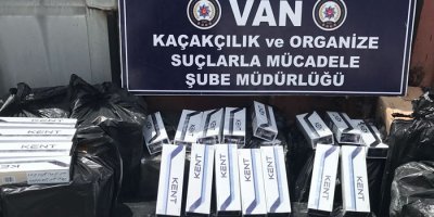 Van’da kaçak sigara operasyonu