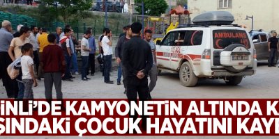 Kamyonetin altında kaldı, Can verdi