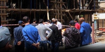 Van'da inşaatın beton kalıpları çöktü: 1 yaralı