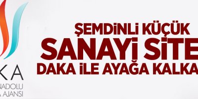 Şemdinli Küçük Sanayi Sitesi, DAKA ile ayağa kalkacak