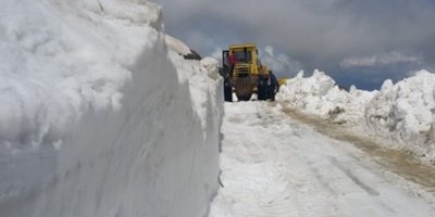 Haziran ayında karla mücadele
