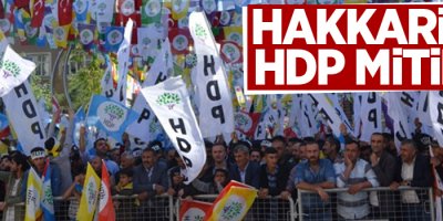 Hakkkari'de HDP mitingi