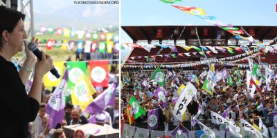 HDP Yüksekova'da miting düzenledi