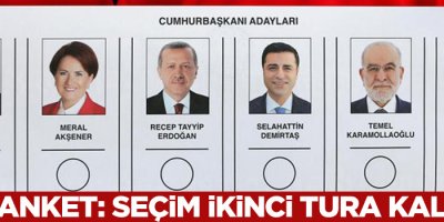 SONAR'dan son anket: Seçim ikinci tura kalıyor