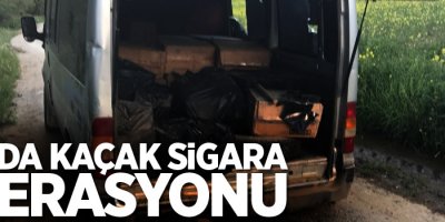 Van'da kaçak sigara operasyonu