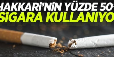 Hakkari’nin yüzde 50’si sigara kullanıyor