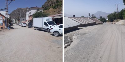 Çukurca'da sıcaklık 42 dereceye ulaştı, sokaklar boşaldı