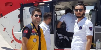 Ambulans helikopter hayat kurtarıyor