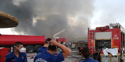 Ankara'da fabrika yangını