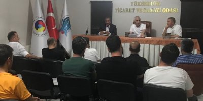 Yüksekova'da lokanta işleten esnafla toplantı yapıldı