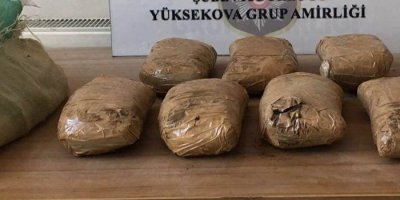 Yüksekova'da 7 kilo 180 gram eroin ele geçirildi