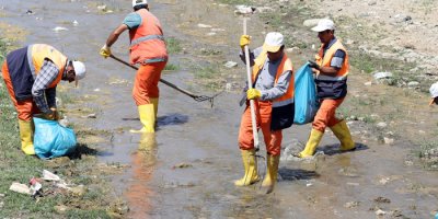 Derelerde temizlik çalışması