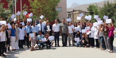 Hakkari’de 43 sağlık çalışanı sertifika aldı