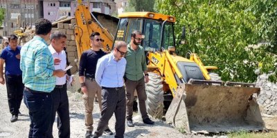 Park çalışmalarını denetledi