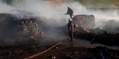 Van'da ot yangını korkuttu