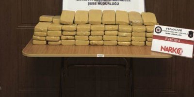 Hakkari’de 52 kilo eroin ele geçirildi