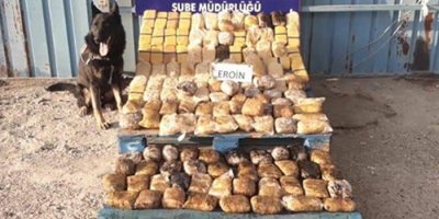73 kilo 472 gram eroin ele geçirildi