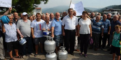 Tüplü doğalgaz protestosu