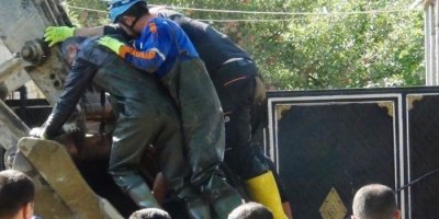 Van'da boruya düşen işçinin cesedi bulundu