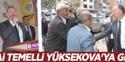 HDP Eş Genel Başkanı Temelli Yüksekova'ya geldi