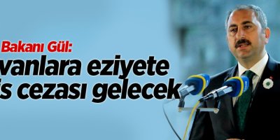 Adalet Bakanı: Hayvanlara eziyete hapis cezası