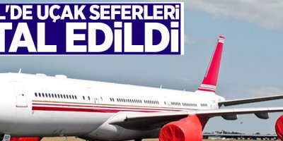 Erbil'de uçak seferleri iptal edildi