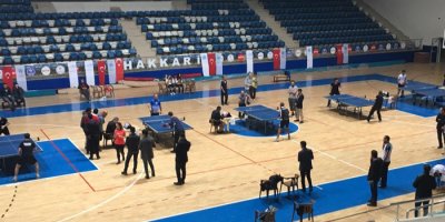 Hakkari’de Masa Tenisi Turnuvası