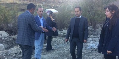 HDP'li Dede sel felaketinin yaşandığı köyleri ziyaret etti