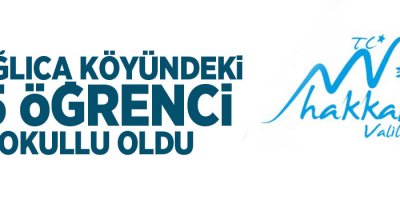 Dağlıca köyündeki 15 öğrenci okullu oldu