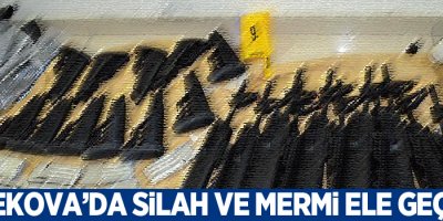 Yüksekova’da silah ve mermi ele geçirildi