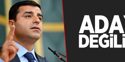 Demirtaş: Diyarbakır Büyükşehir Belediye başkan adayı değilim