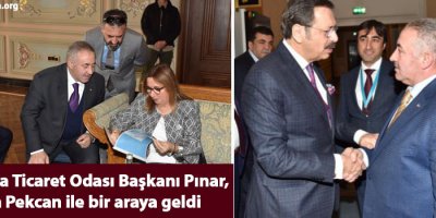 YÜTSO Başkanı Pınar, Bakan Pekcan ile bir araya geldi