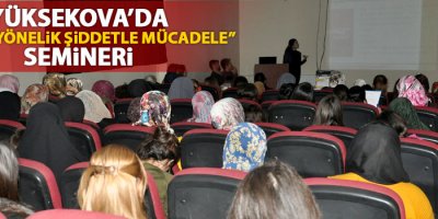 Yüksekova'da ‘Kadına Yönelik Şiddetle Mücadele' semineri