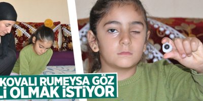 Yüksekovalı Rumeysa göz nakli olmak istiyor